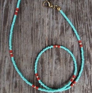 seed bead VSCO choker necklace